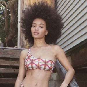 Out From Under Shea One-Shoulder Printed Bikini Top